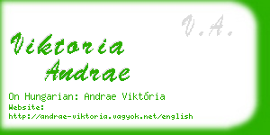 viktoria andrae business card